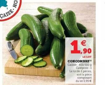 Hyper U Concombre offre