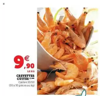 Hyper U Crevettes cuites offre