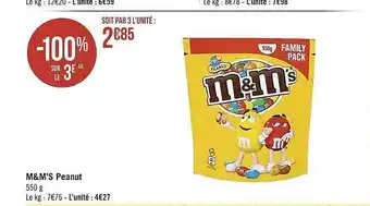 M&m's peanut