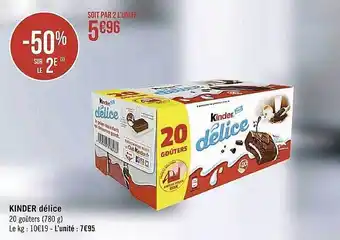 Casino Supermarchés Kinder délice offre