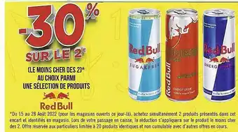 Casino Supermarchés Produits red bull offre