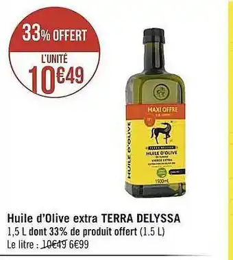 Huile d'olive extra terra delyssa