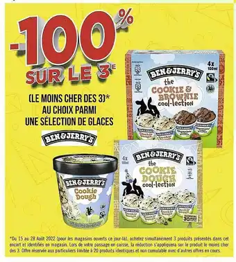 Casino Supermarchés Glaces ben&jerry's offre