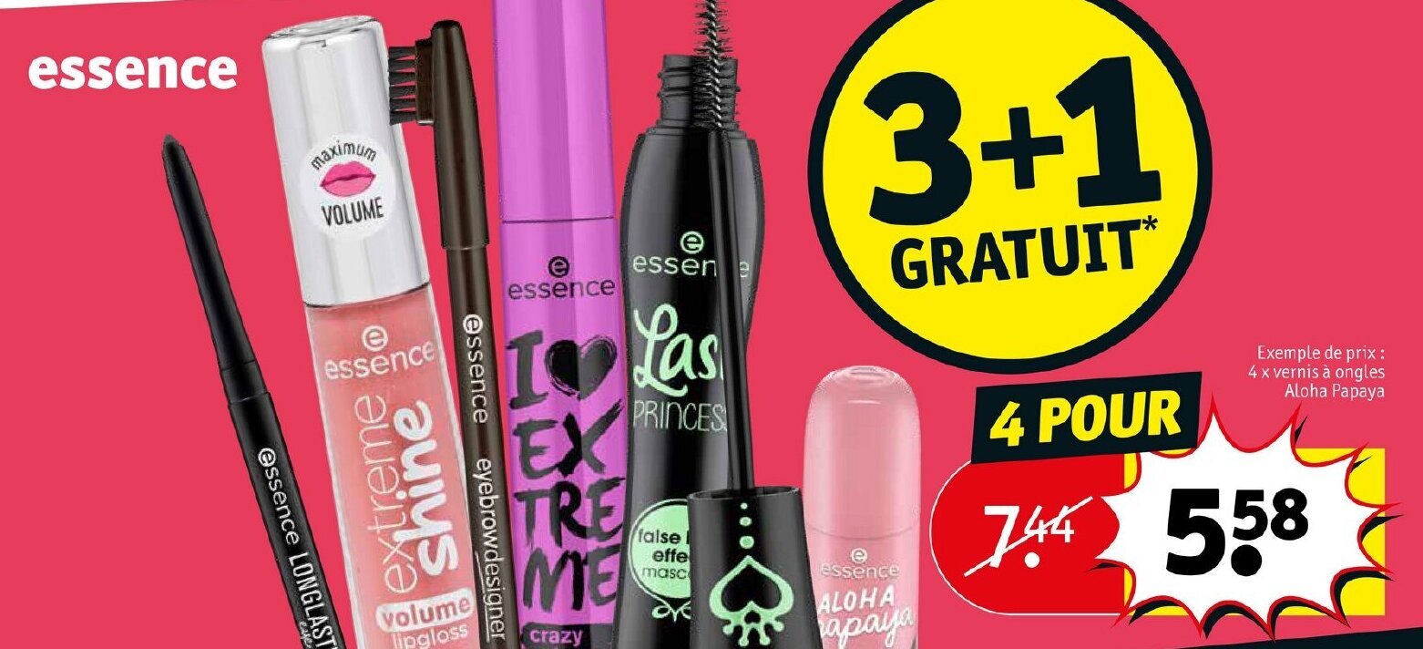 Promo Essence chez Kruidvat