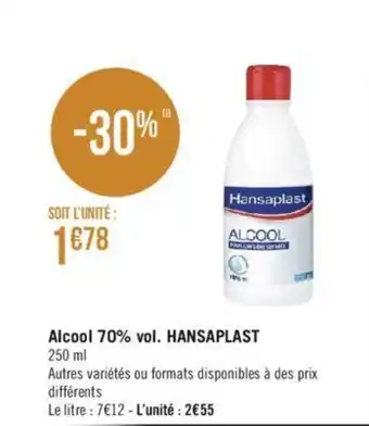 Casino Hyperfrais HANSAPLAST alcool 70% vol. offre