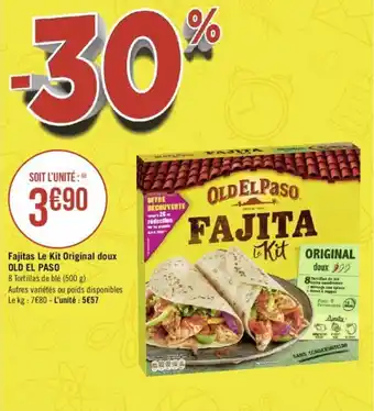 OLD EL PASO fajitas le kit original doux