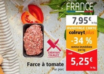Colruyt Farce a tomate offre