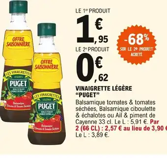 E.Leclerc Puget Vinaigrette légère offre