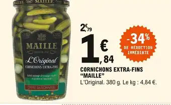 E.Leclerc Maille Cornichons Extra-Fins offre