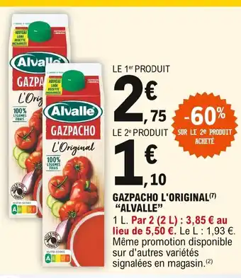 E.Leclerc Alvalle Gazpacho l'Original offre