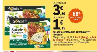E.Leclerc Sodebo Salade & Campagnie Auvergnate offre