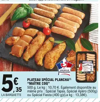 E.Leclerc Plateau Spécial Plancha Maitre Coq offre