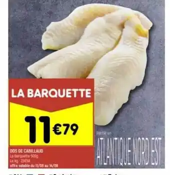 Leader Price Dos de cabillaud offre