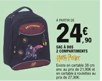 E.Leclerc Sac à dos 2 Compartiments offre