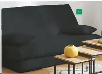 E.Leclerc Banquettes Clic Clac Noir + 2 Coussins offre