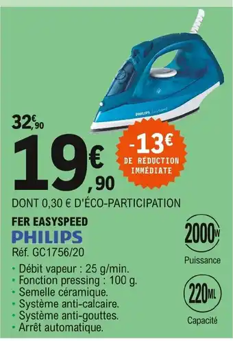 E.Leclerc Fer Easyspeed offre