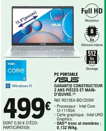 E.Leclerc Pc Portable offre