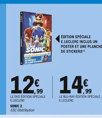 E.Leclerc Sonic 2 offre