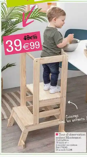 Kandy Tour d'observation enfant montessori offre