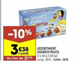Leader Price Assortiment gourd'o'fruits offre