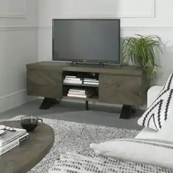 Pier Import Meuble tv moderne en marqueterie de chêne arlington offre