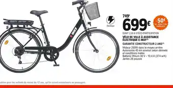 E.Leclerc L'Auto Vélo de Ville à Assistance électrique E-Way offre