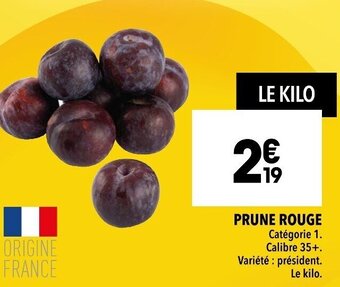 Supeco Prune Rouge offre