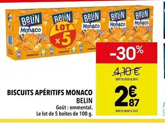 Supeco Belin Biscuits Apéritifs Monaco offre