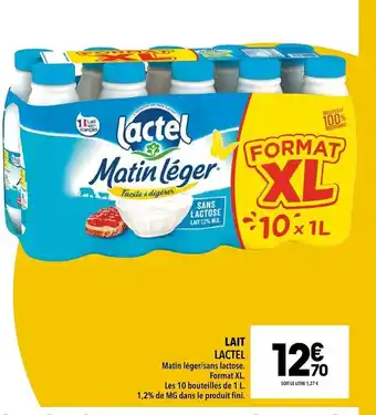 Supeco Lactel Lait offre