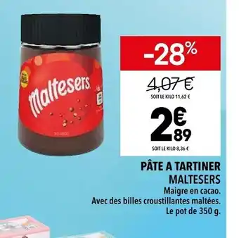 Supeco Maltesers Pâte a Tartiner offre