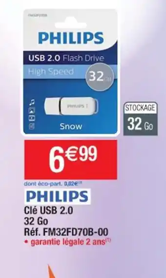 Cora x Carrefour Philips Clé USB Go offre