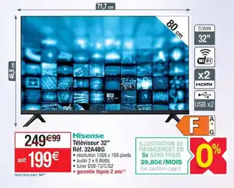 Hisense Téléviseur 32