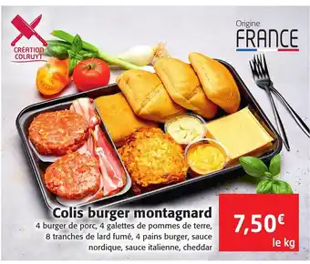 Colruyt Colis Burger Montagnard offre