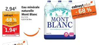Mont Blanc Eau Minérale naturelle
