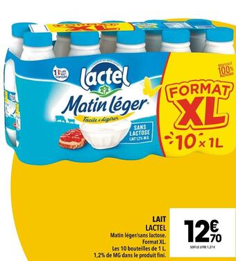 Supeco Lactel lait offre