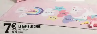 Centrakor Le tapis licorne offre