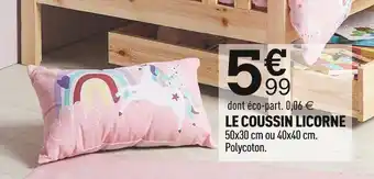 Centrakor Le coussin licorne offre