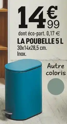 Centrakor La poubelle 5 l offre