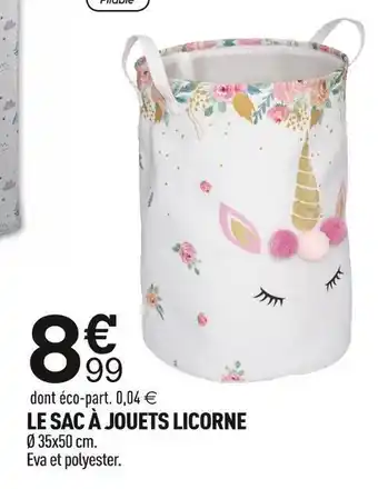 Le sac à jouets licorne