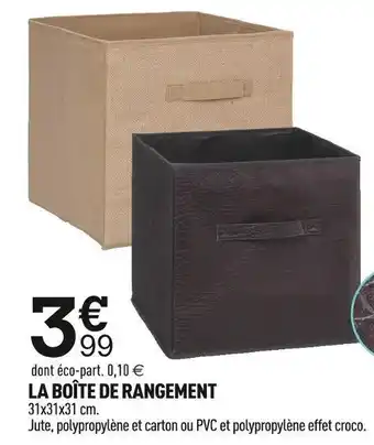 Centrakor La boîte de rangement offre