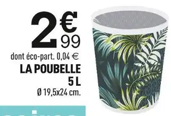 Centrakor La poubelle 5 l offre