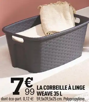 Centrakor La corbeille à linge weave 35 l offre