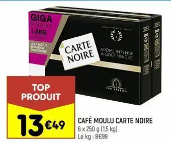 Leader Price Café moulu carte noire offre