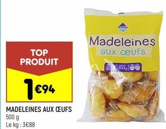 Madeleines aux oeufs