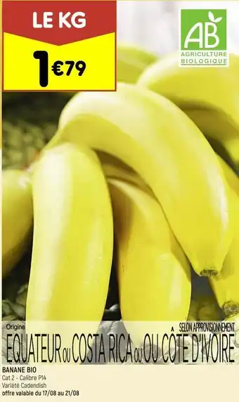 Leader Price Bananes bio offre