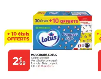 Bi1 Lotus Mouchoirs offre
