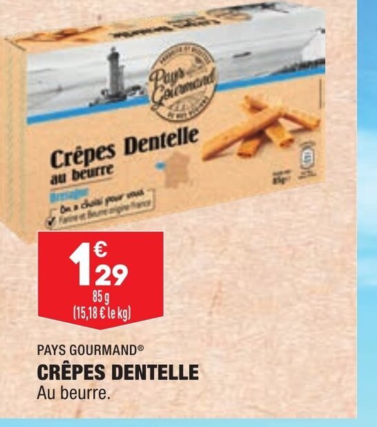 Promo Crépes Dentelle chez ALDI