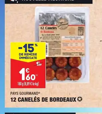 ALDI 12 Canelés De Bordeaux offre