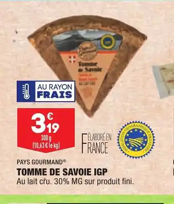 ALDI Tomme De Savoie IGP offre
