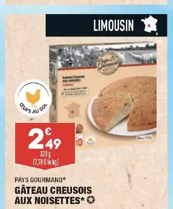ALDI Gâteau Creusois Aux Noisettes offre